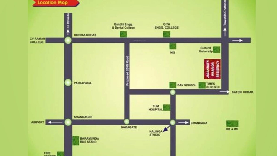 Location of Shree Jagannath Warrior Residency - Image 389002