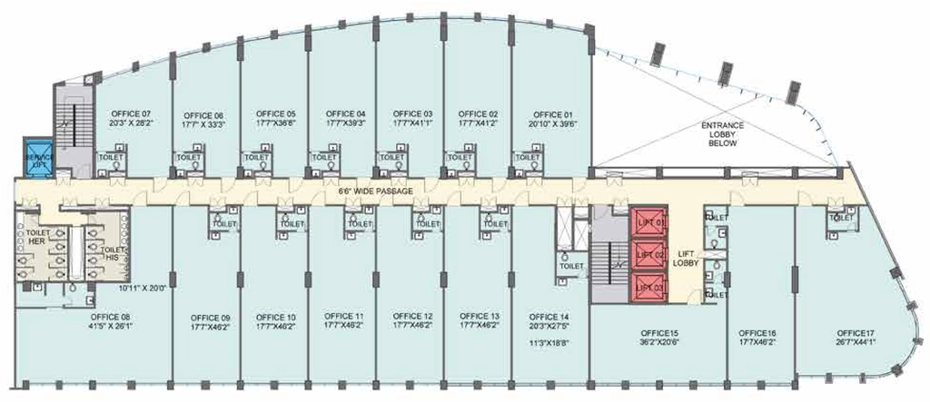 Floor Plan of Lodha Supremus in Andheri East, Mumbai - Image 388931