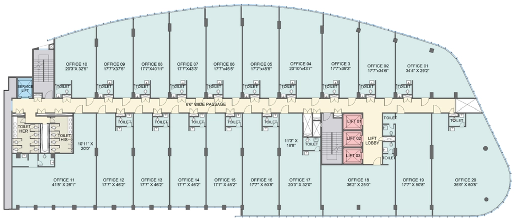 Floor Plan of Lodha Supremus in Andheri East, Mumbai - Image 388930