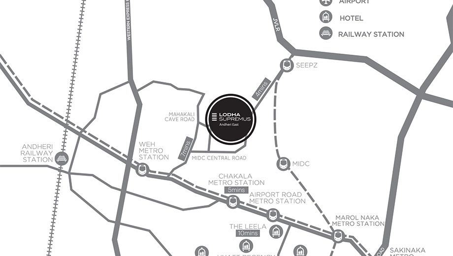 Location of Lodha Supremus - Image 388929