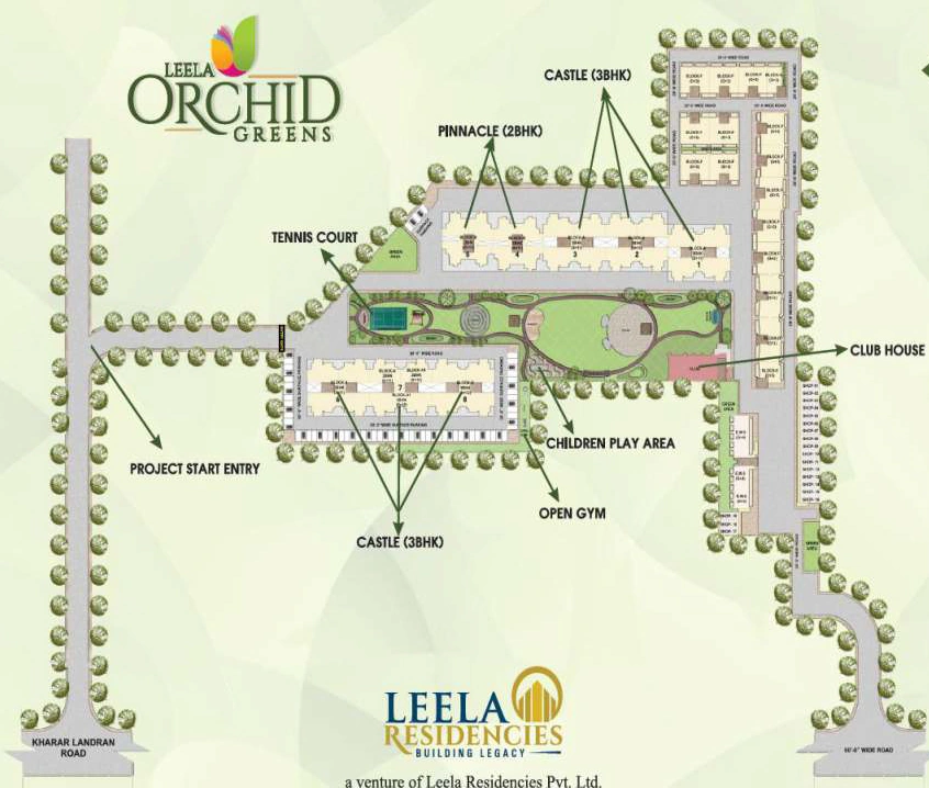 Master Plan of Leela Orchid Greens in Mohali, Chandigarh - Image 388591