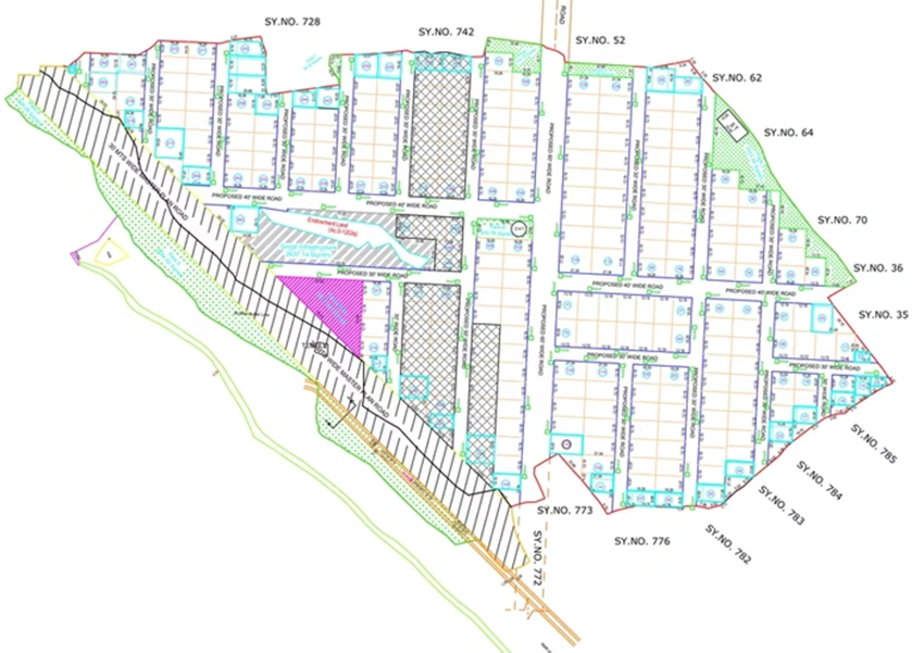 Master Plan of Aparna Avani in Isnapur, Hyderabad - Image 389064