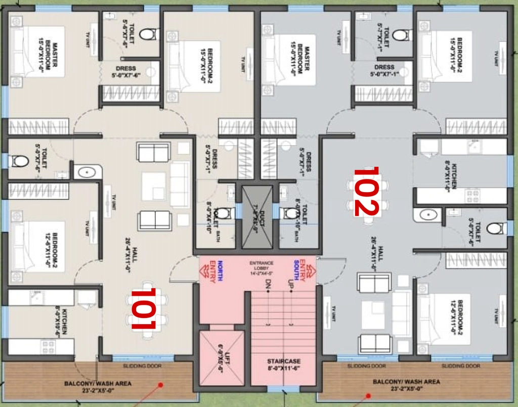 Floor Plan of Arya Adobe in IRC Village, Bhubaneswar - Image 388914