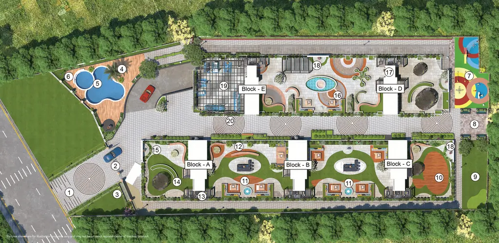 Master Plan of Aradhyam Boutique Residences in Meerut Road Industrial Area, Ghaziabad - Image 389770