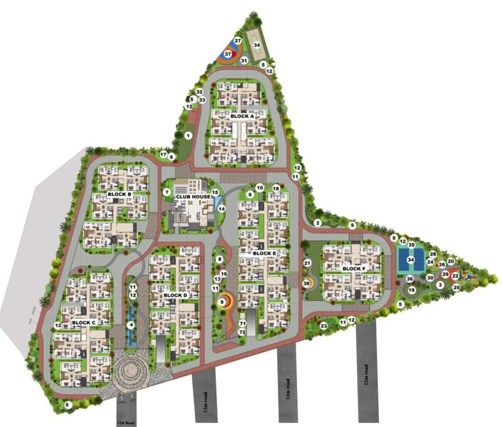 Master Plan of Casagrand Mandarin in Miyapur, Hyderabad - Image 391322