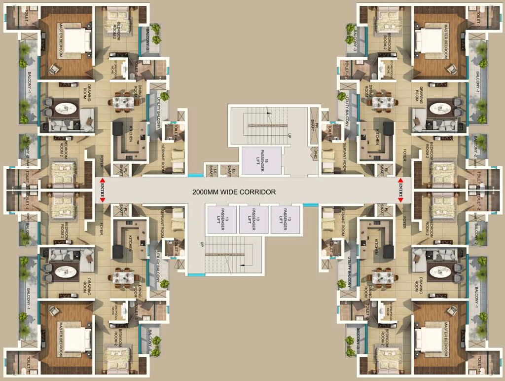 Floor Plan of Aspire Leisure Park in Noida Extension, Noida - Image 391294