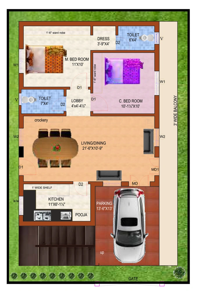 2 BHK House/Villa in Nihira VRC Homes in Beeramguda, Hyderabad - Image 912026