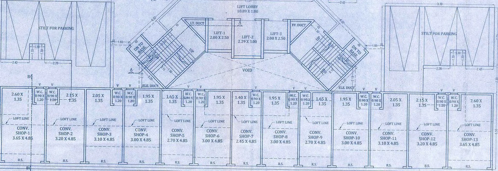Floor Plan of Commercial Rutu City Richmond in Thane West, Thane - Image 401991