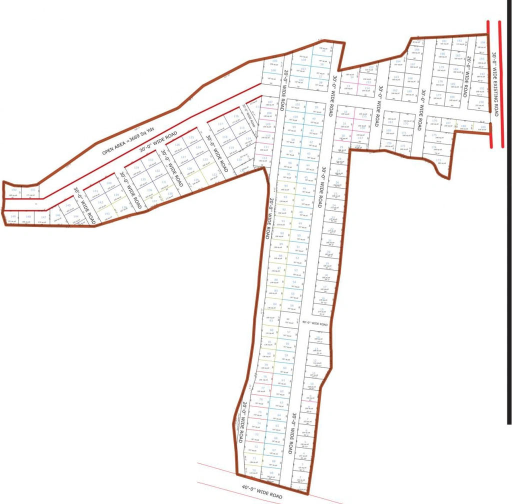 Master Plan of PVNR Shankar Green Homes in Chandanagar, Hyderabad - Image 389222