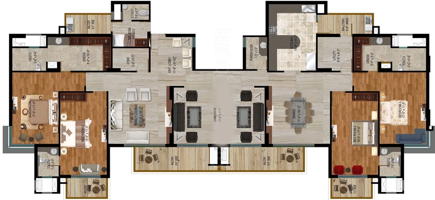 4 BHK Flat in Homeland Heights in Mohali, Chandigarh - Image 911827