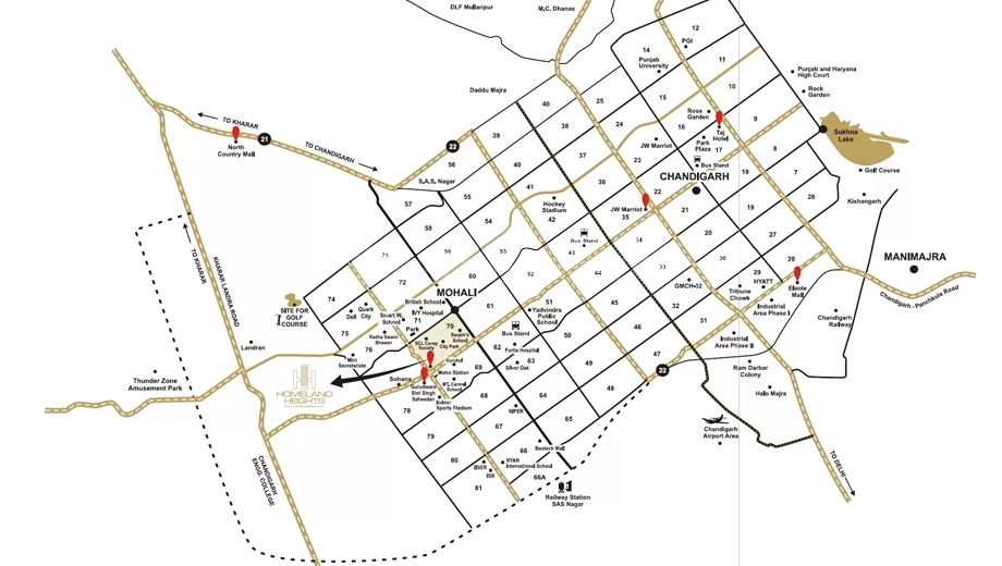 Location of Homeland Heights - Image 388782