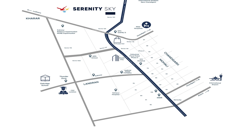 Location of Premia Serenity Sky - Image 388812