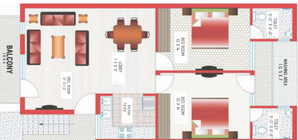2 BHK Flat in Star Enclave in Mohali, Chandigarh - Image 911841