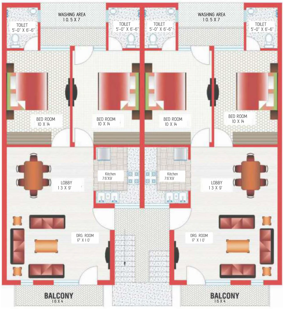 Floor Plan of Star Enclave in Mohali, Chandigarh - Image 388819