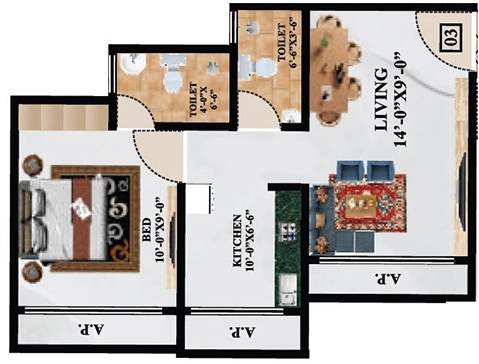 1 BHK Flat in Elite Tower in Nalasopara West, Palghar - Image 912904