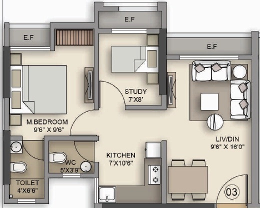 1.5 BHK Flat in Rajhans Moonstone in Vasai West, Palghar - Image 913000