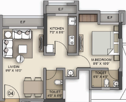 1 BHK Flat in Rajhans Moonstone in Vasai West, Palghar - Image 912999