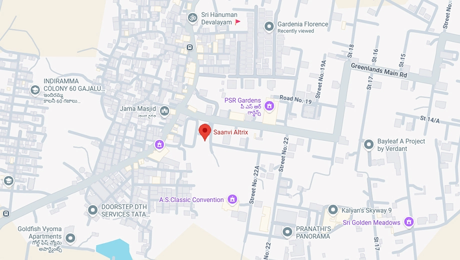 Location of Saanvi Altrix - Image 389361