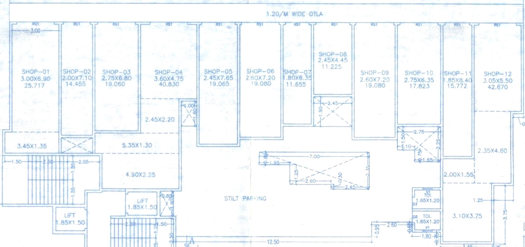 Floor Plan of Commercial Dhanlaxmi Dhananjay Hill View in Nalasopara West, Palghar - Image 391402
