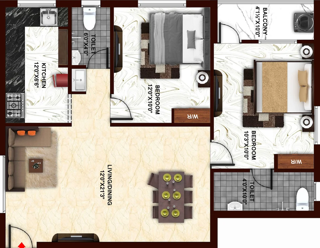2 BHK Flat in KST Sai Kumaran in Pammal, Chennai - Image 911859