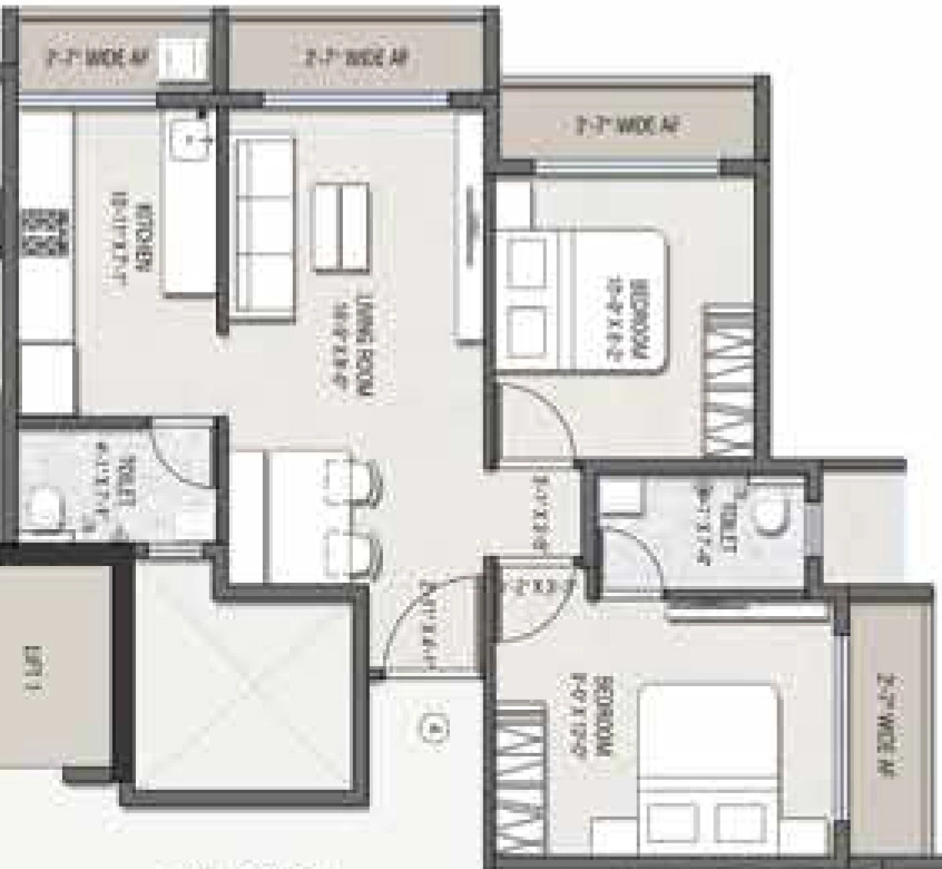 2 BHK Flat in JSB Nakshatra Nirvaana in Naigaon East, Palghar - Image 912979