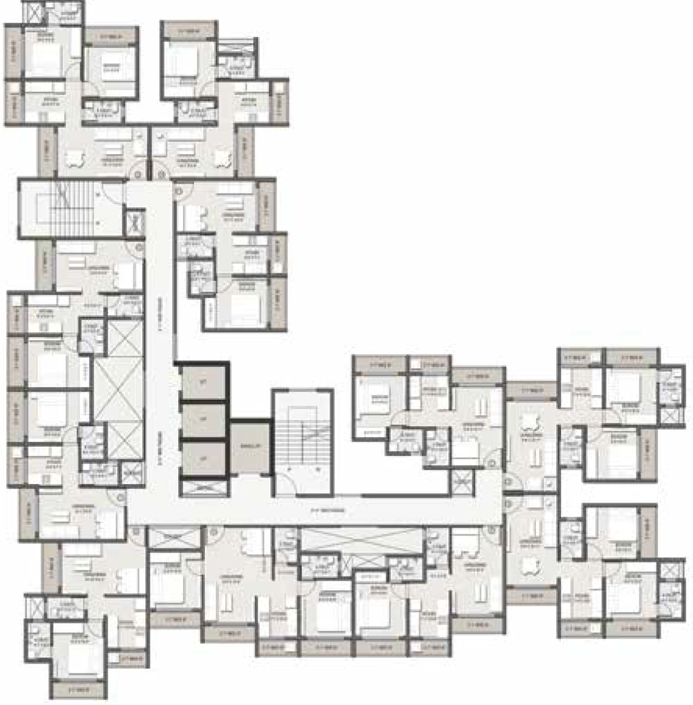 Floor Plan of JSB Nakshatra Nirvaana in Naigaon East, Palghar - Image 391565