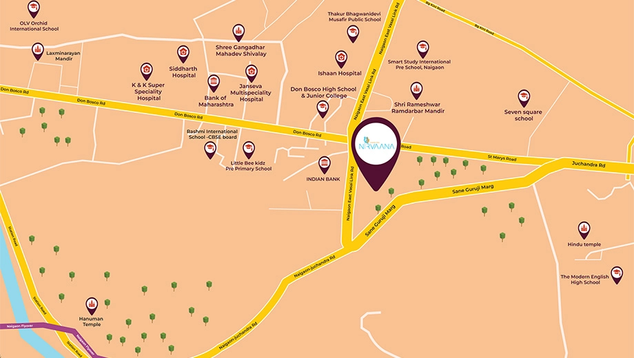 Location of JSB Nakshatra Nirvaana - Image 391564