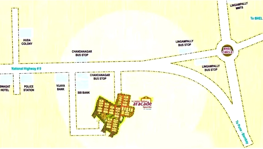 Location of Sri Lakshmi Shubham Arcade Spoorthy - Image 389410