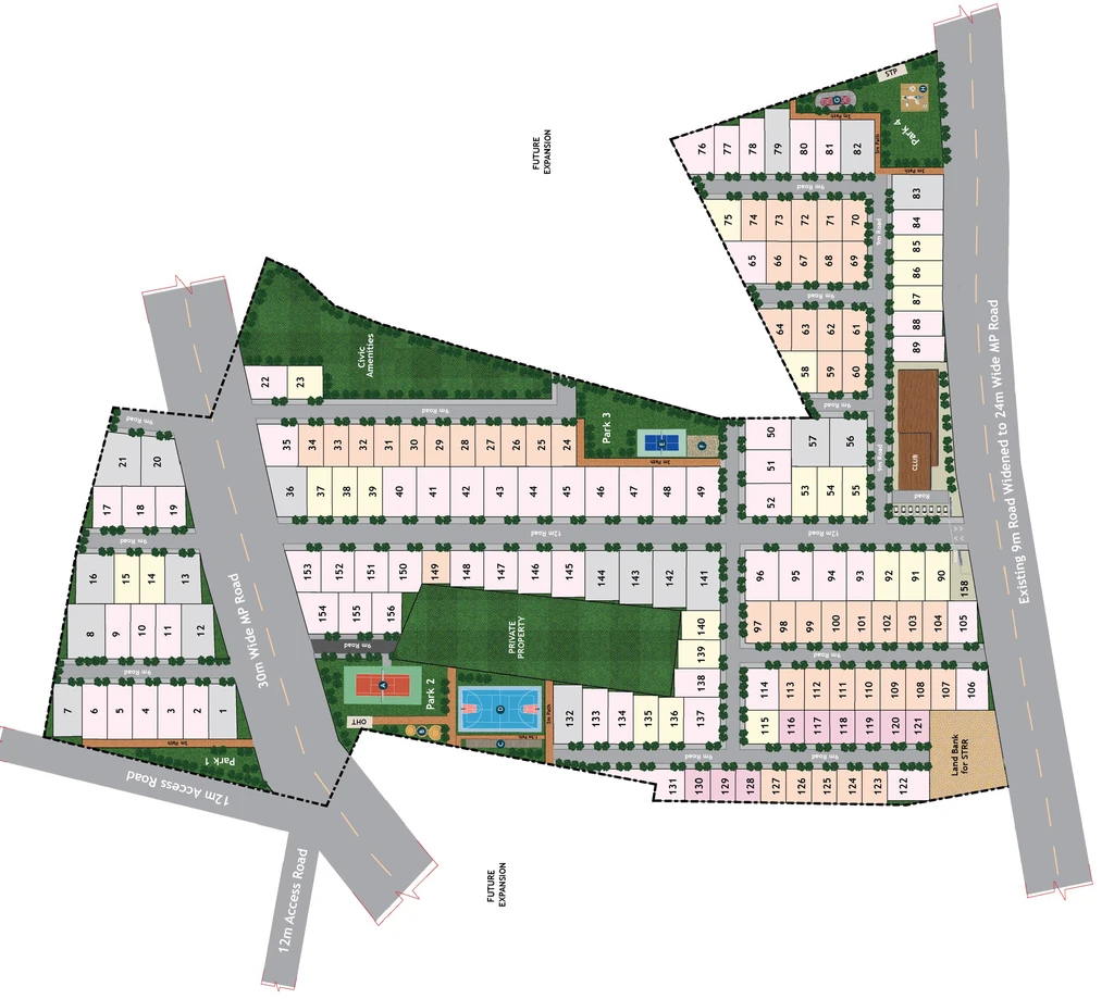 Master Plan of The Grand County Address in Sarjapur, Bangalore - Image 389017