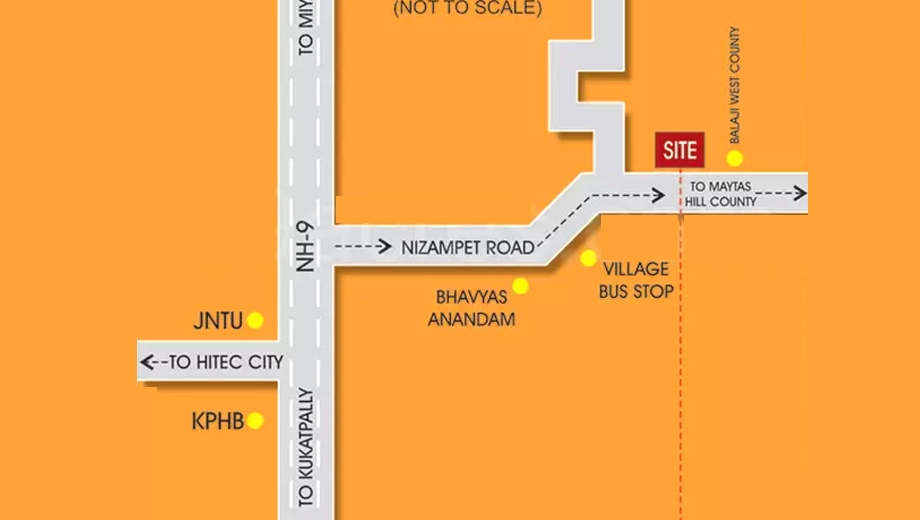 Location of Chinmie Anish Residency KTR Colony - Image 389459