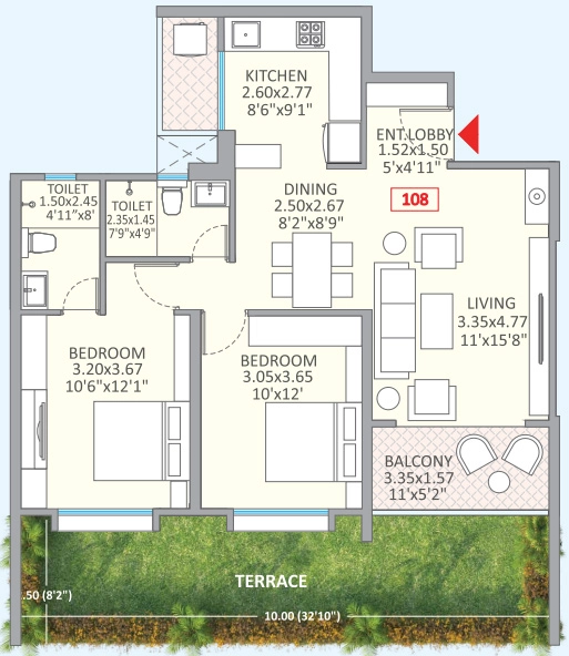 2 BHK Flat in Wellwisher Town in Khopoli, Navi Mumbai - Image 912163