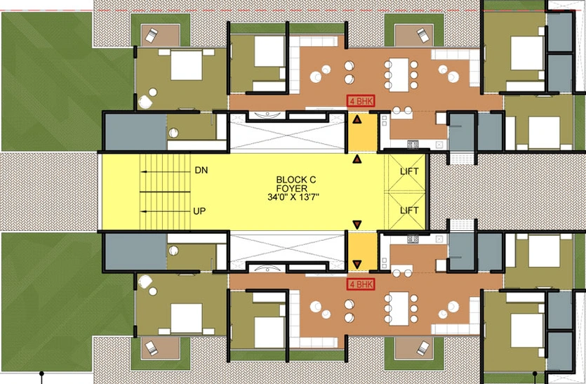 Floor Plan of Aristo Anandam 2 in Chandkheda, Ahmedabad - Image 26147