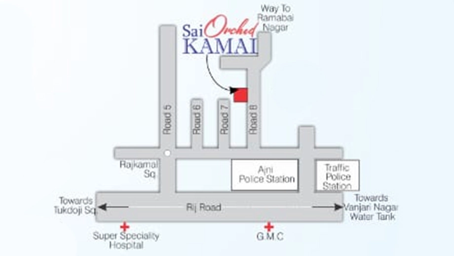 Location of Pravin Sai Orchid Kamal in Ajni, Nagpur - Image 389022