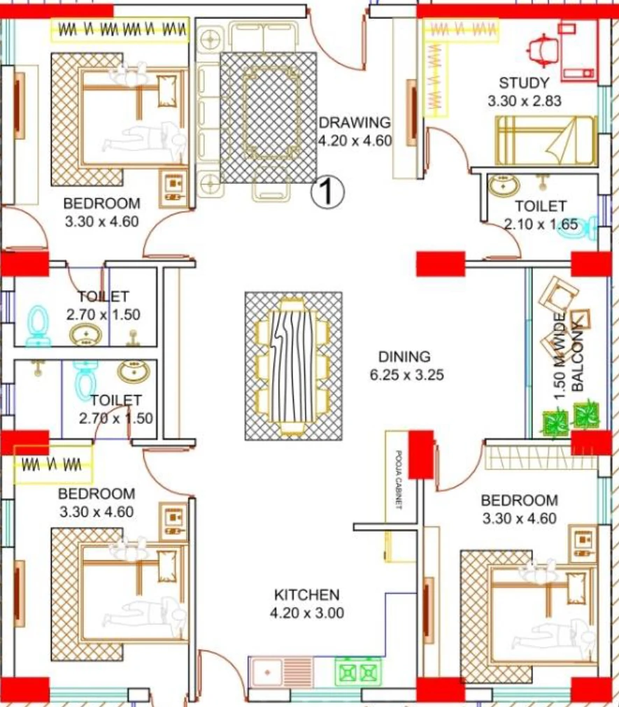 3.5 BHK Flat in Patel Mahadev Residency in Laxmisagar, Bhubaneswar - Image 915705