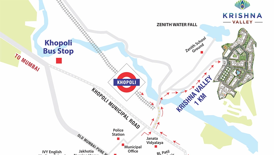 Location of Krishna Valley Phase 1 in Khopoli, Navi Mumbai - Image 389686