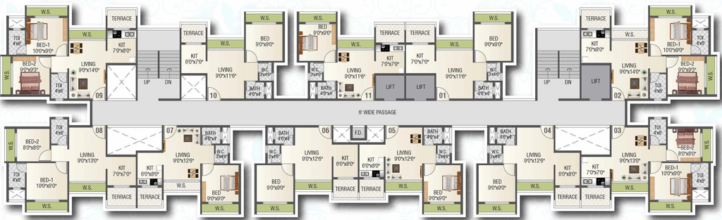 Floor Plan of Krishna Valley Phase 2 in Khopoli, Navi Mumbai - Image 389675