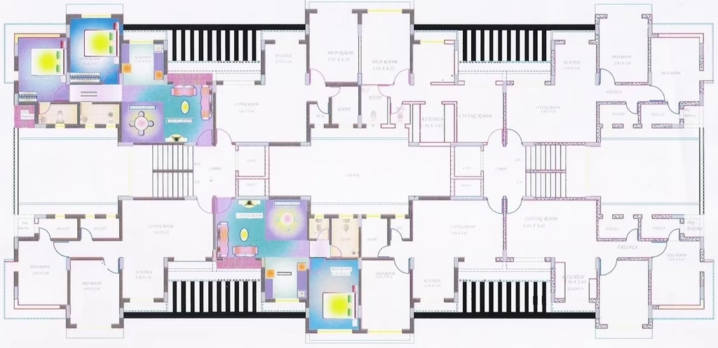 Floor Plan of Neo Residency in Khopoli, Navi Mumbai - Image 389654