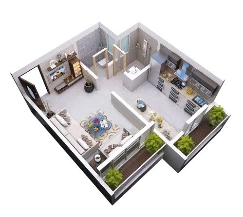 1 RK Studio Apartment in DP Anvi Heritage in Khopoli, Navi Mumbai - Image 912206