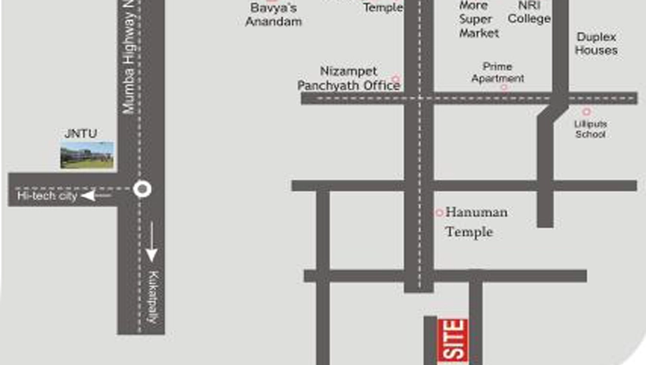Location of Sree Hanumas Vedadri Homes - Image 389502