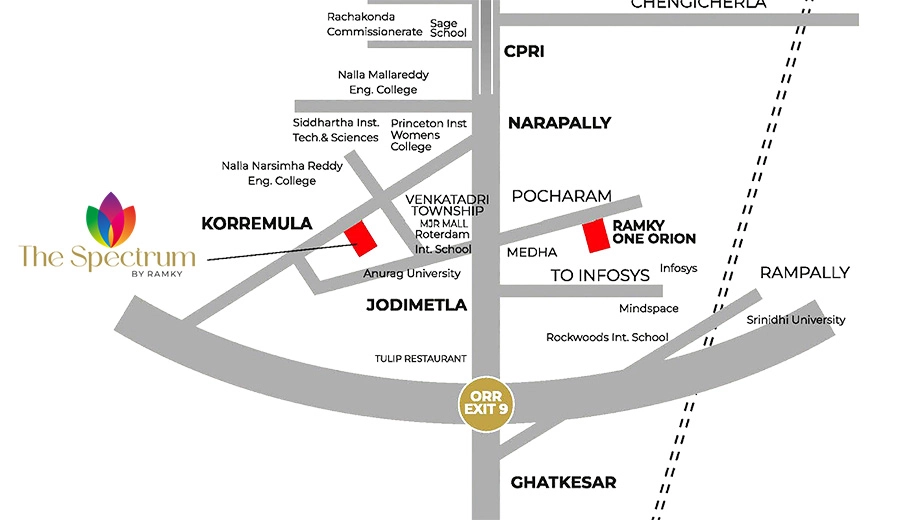 Location of Ramky The Spectrum - Image 389752