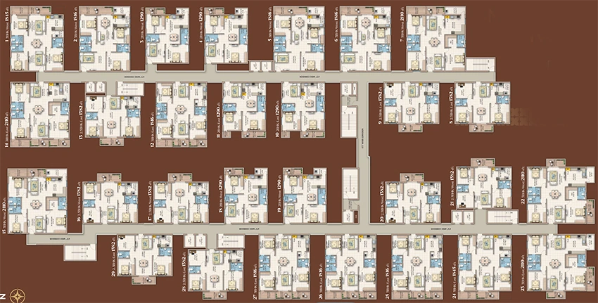 Floor Plan of Hari Hara Luxe in Mallampet, Hyderabad - Image 389946