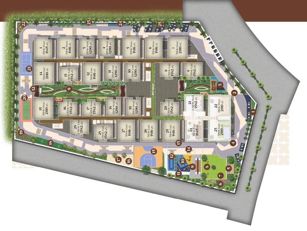 Master Plan of Hari Hara Luxe in Mallampet, Hyderabad - Image 389945