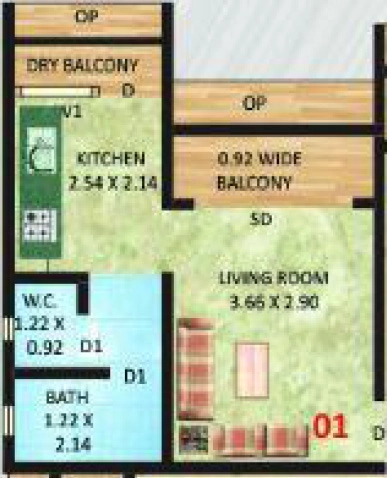 1 RK Studio Apartment in Aranya Residency in Khopoli, Navi Mumbai - Image 912213