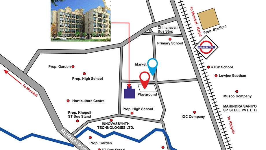 Location of Daata Residency in Khopoli, Navi Mumbai - Image 389719