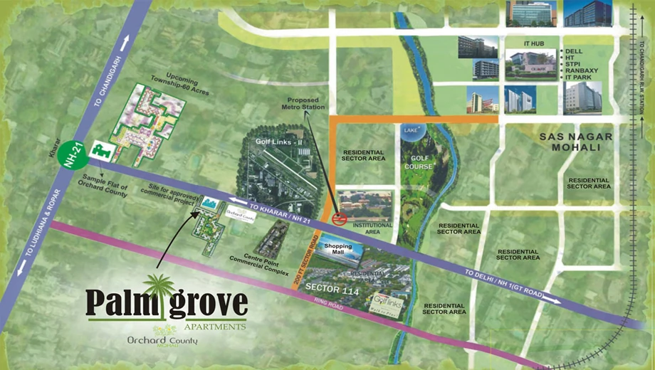 Location of Ansal API Palm Grove - Image 389164