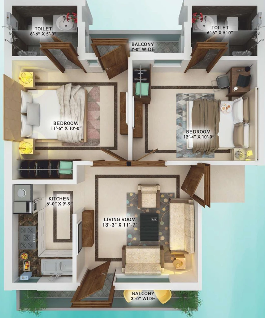 2 BHK Flat in MVD Nature City in Mohali, Chandigarh - Image 912013