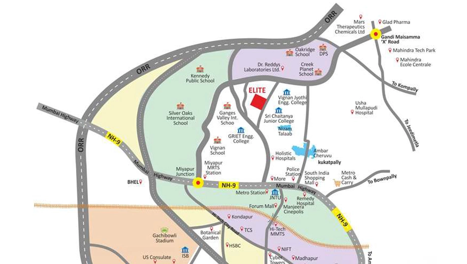 Location of Maruthi Elite in Nizampet, Hyderabad - Image 389979