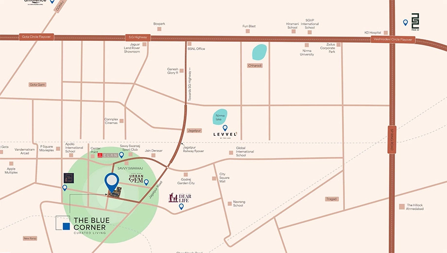 Location of Aaryan The Blue Corner - Image 389282
