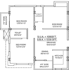 3 BHK Flat in Lifestyle Harihara in Old Town, Bhubaneswar - Image 912272