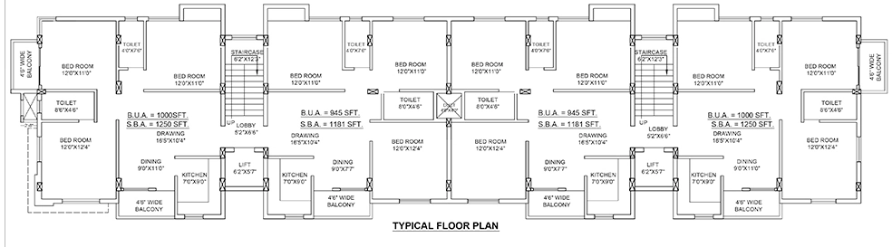 Floor Plan of Lifestyle Harihara in Old Town, Bhubaneswar - Image 389909